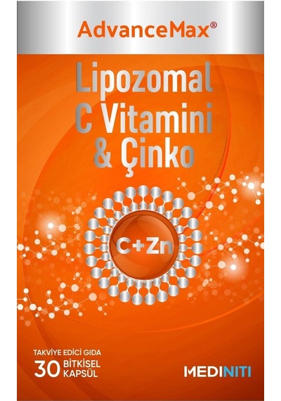 Mediniti Lipozomal C Vitamini & Çinko 30 Kapsül