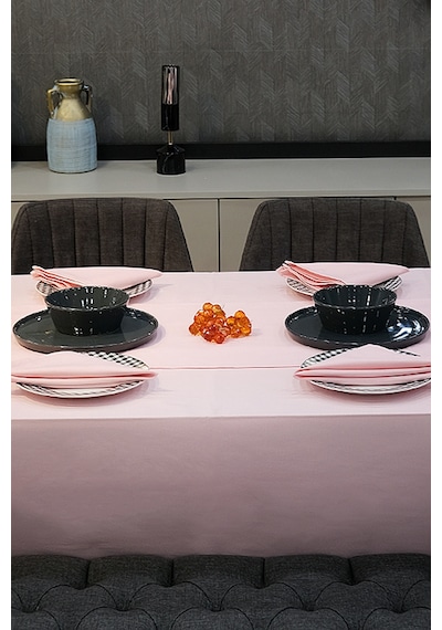 Dream Kumaş Peçete Modelleri Leke Tutmaz Kumaş Peçete Çeyiz Seti 6lı Paket Pembe
