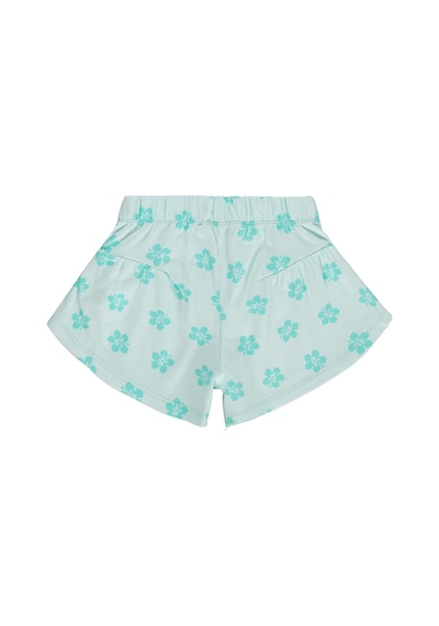 Civil Girls Çiçekli 2-5 Yaş Şort - Yeşil Açık Mint