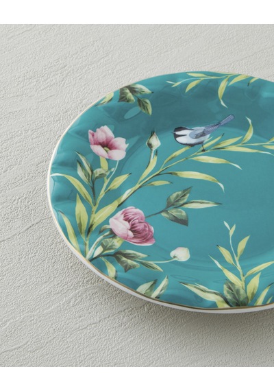 Vanilla New Bone China Pasta Tabağı 16 Cm Turkuaz