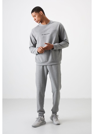 Tommy Life Gri Melanj Pamuklu Kalın Yumuşak Dokulu Comfort Fit Baskılı Erkek Eşofman Takım - 85253 GRİ MELANJ Tommy Life Gri Melanj Pamuklu Kalın Yumuşak Dokulu Comfort Fit Baskılı Erkek Eşofman Takım - 85253 GRİ MELANJ
