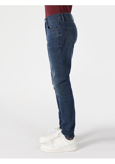 Colin's 040 Alex Slim Fit Düşük Bel Dar Paça Mavi Erkek Pantolon CL1063466_Q1.V1_DN42553