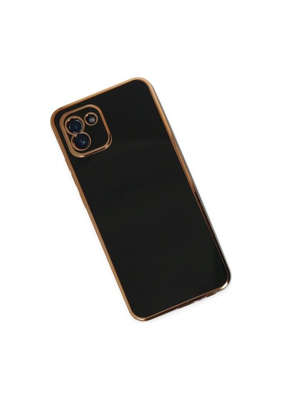 Samsung Galaxy A03 Kılıf Volet Silikon - Siyah
