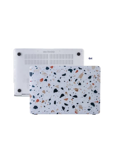 Apple Uyumlu MacBook Air Kılıf HardCase A1369 A1466 ile Terrazzo Desen