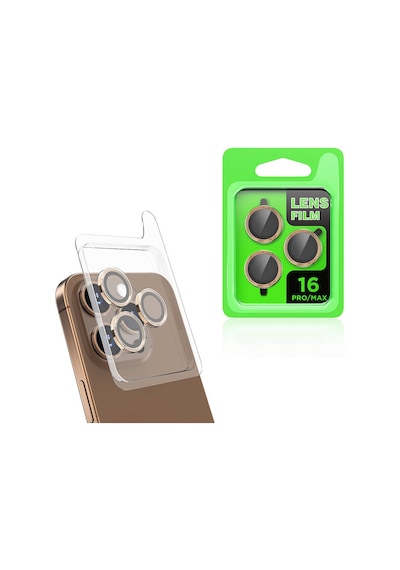 Kilifone - Apple Uyumlu iPhone 16 Pro - Kamera Lens Koruyucu Cl-07 - Gümüş