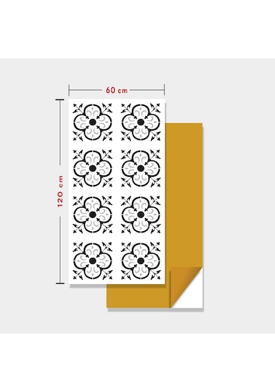 Kendinden Yapışkanlı Fayans Kaplama Pvc Karo Solo Fas Desen 60x120 Cm 1 Adet 0,72 M2