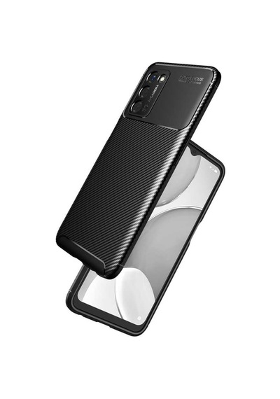 Oppo A55 5G Kılıf Zore Negro Silikon Kapak-Kahverengi