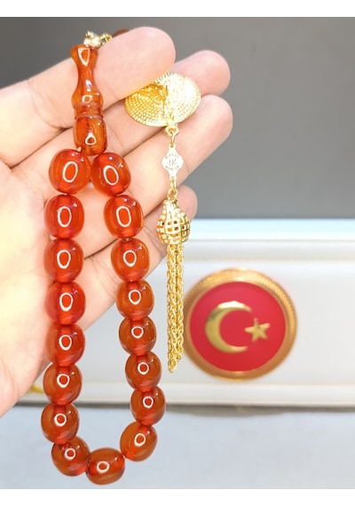 Sıkma Kehribar Tesbih Bilek Efe Boy Usta Yapımı 44276858