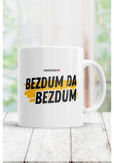 Bezdum Da Bezdum Kupa Bardak Beyaz