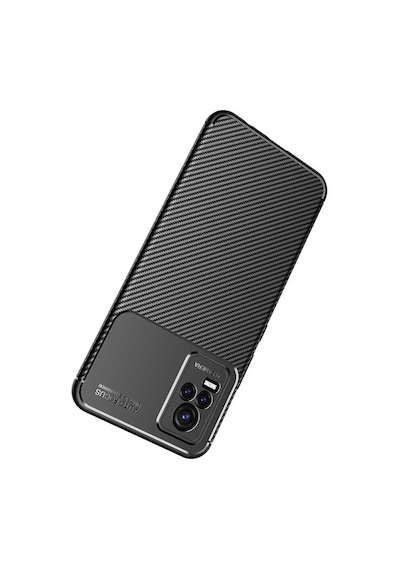 Nourthkiingdom Vivo V21e Kılıf Nrtk Negro Silikon Kapak - Siyah Siyah