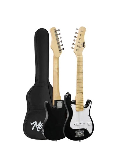 Midex Ceg-30wb 4-6 Yaş Çocuklar İçin Amfili Full 1/4 30 İnç Elektro Gitar Seti White Black