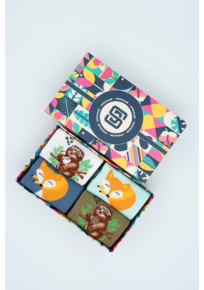 Stocalze Unisex Pamuklu Tilki Koala Özel Desenli 4 Farklı Renkli Esnek Terletmez Rahat Soket Çorap Beyaz - Lacivert - Haki - Turkuaz Stocalze Unisex Pamuklu Tilki Koala Özel Desenli 4 Farklı Renkli Esnek Terletmez Rahat Soket Çorap Beyaz - Lacivert - Haki - Turkuaz