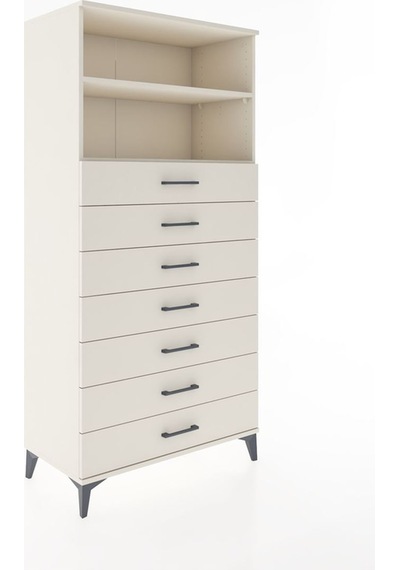 Hyperion Dolap 2 Raflı 7 Çekmeceli 88x44x182 Aytaşı-aytaşı Aytaşı