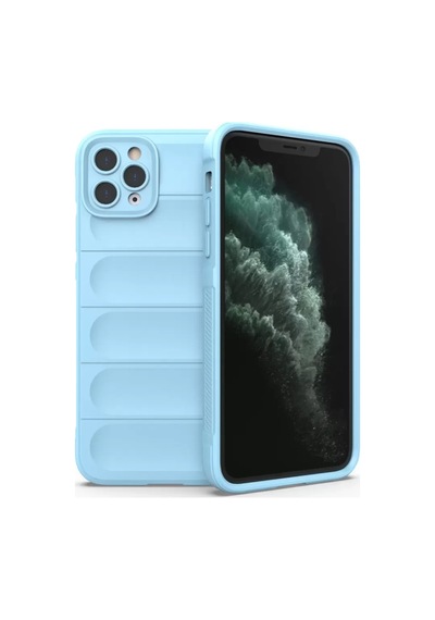 Newface Apple İphone 11 Pro Max Kılıf Optimum Silikon - Sky Blue Açık Mavi