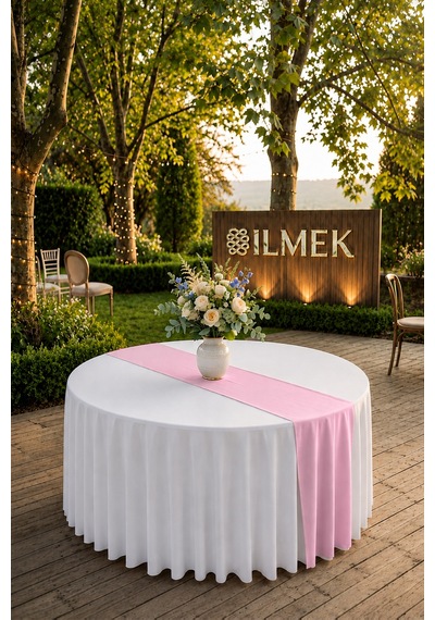 Dertsiz Runner Ütü İstemez, Leke Tutmaz Düğün, Davet, Organizasyon, Otel, Restoranlar Ve Ev İçin Pudra Pudra