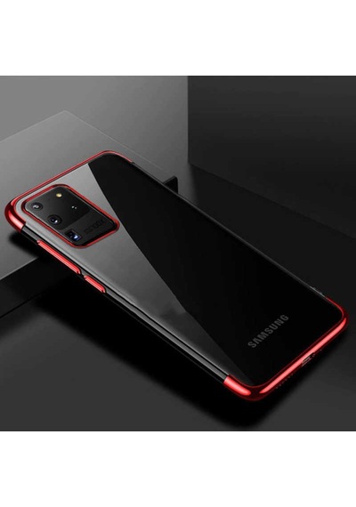 Galaxy S20 Ultra Köseleri Renkli Kamera Korumali Seffaf Kilif 417267120