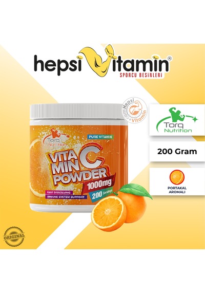Torq Nutrition Vitamin C Powder Portakal Aromalı 200 Gr
