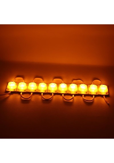 12 Volt 1.5 Watt Led Modül - Sarı Renk - 3030 Çip - 40x30 Mm Diğer