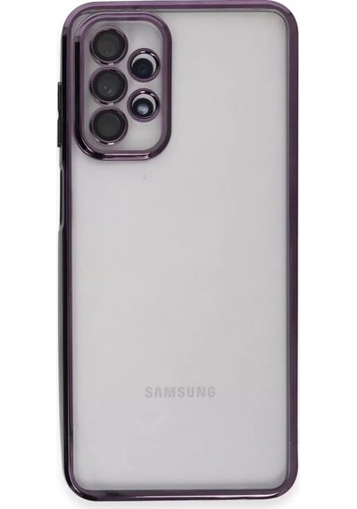 Newface Samsung Galaxy A23 4g Kılıf Razer Lensli Silikon - Mor