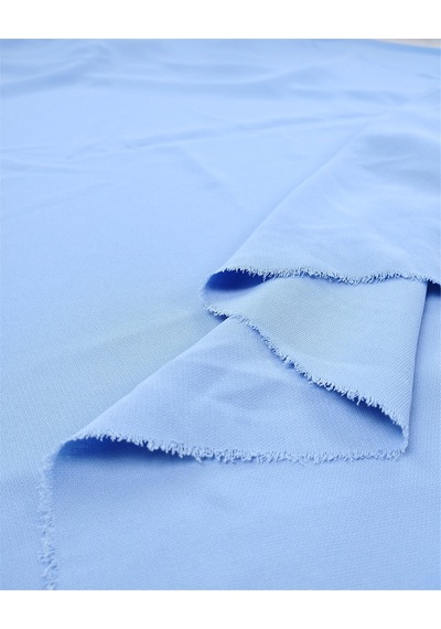 Açık Mavi Renkte 220gr/m2 Dökümlü Yumuşak Suzanna Krep Kumaş Elbiselik & Bluzluk 150x225cm-12628