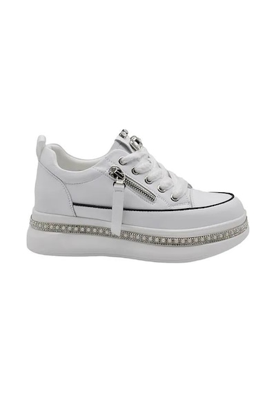 Lescon Guja 25y423-4 Gizli Dolgu Taş Sargılı Kadın Sneaker Ayakkabı Siyah