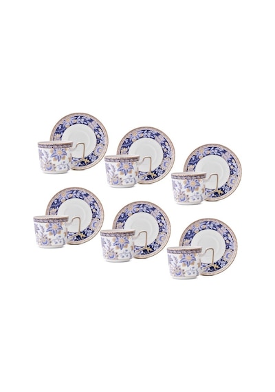 Aryıldız Alice 6 Kişilik 12 Parça Kahve Fincan Takımı 120 Ml Mavi