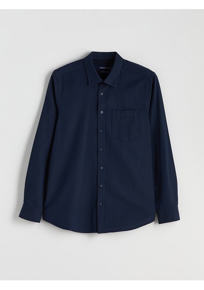 Lcwaıkıkı Classic Lacivert Regular Fit Uzun Kollu Oxford Erkek Gömlek
