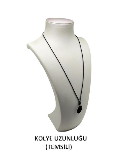 Kore İp Askılı Ve Krom Çelik Kaplamalı Unisex Tribal Kolye Gümüş6