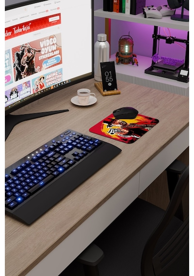 Red Dead Redemption 2 Kaymaz Dikişli Kauçuk Oyuncu Mousepad V2 - 22x18 Gaming Mouse Pad Fare Altlığı