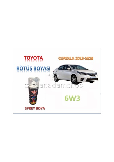 Toyota Corolla 2013-2018 Rötuş Boyası 6W3 400 Ml.