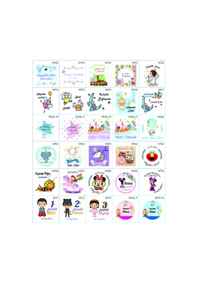 Famous Bebek Şekeri Magnet Bebek Mevlüt Hediyelik Isimli Kapak Açacak  (434856046)