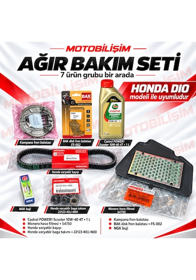 Honda Dio Ağır Bakım Seti