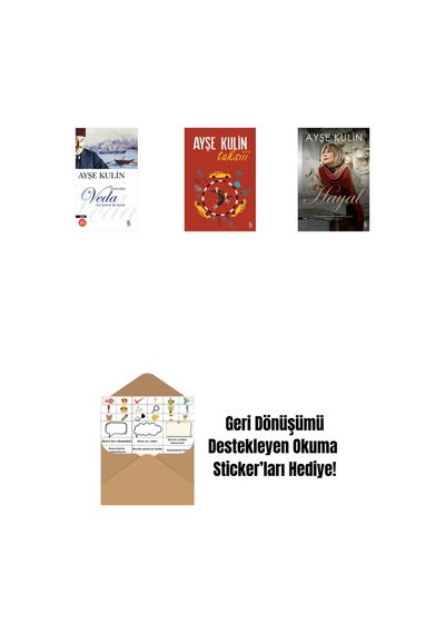 Veda Midi Boy + Taksiii + Hayal + Okuma Sticker'ları