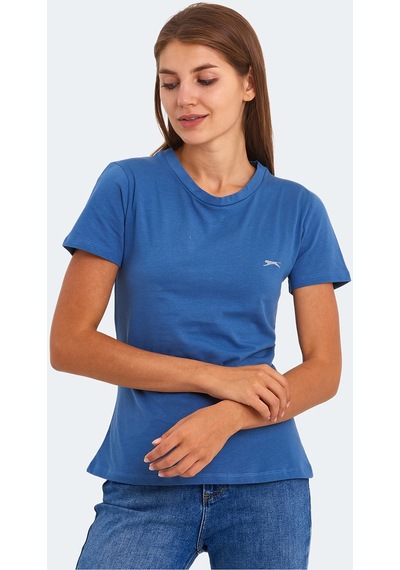 Slazenger KORNELI I Kadın Slim Fit Indigo Tişört