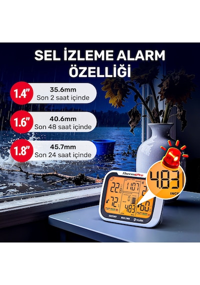 Thermopro Tp270 Termometre İç/dış Mekan Profesyonel Dijital Sıcaklık Ve Nem Ölçer