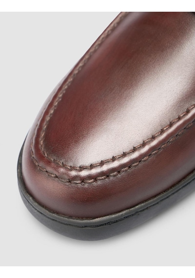 Cabani Atria %100 Hakiki Deri Düz Kahverengi Erkek Loafer