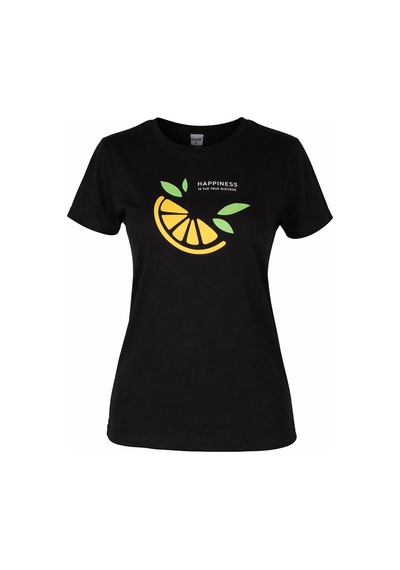 Trender Limon O Yaka Relaxed Fit Siyah Kadın T-shirt 26ydt1000013