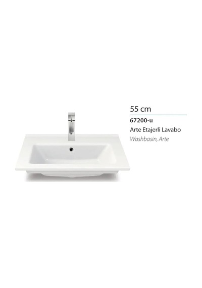 55x36.5 Uyumlu Etajer, Lavabo İçin Şık Tasarım 508 Yeşil
