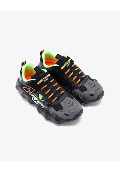 Skechers Skech-o-saurus Lights - Rapid-dino Çocuk Siyah Işıklı Spor Ayakkabı Karışık