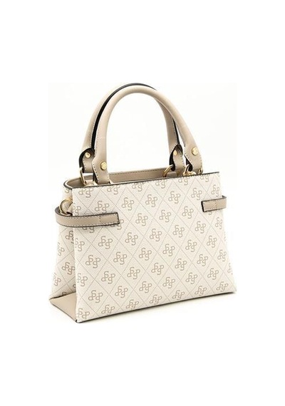 Silver Polo Sp1149 Kadın El Çantası Monogram Bej-kum