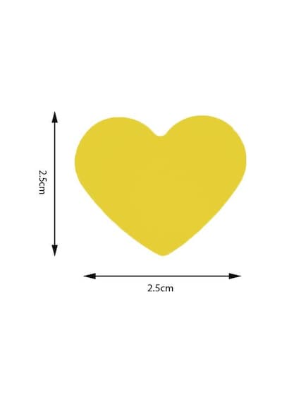Kamei Şekilli Delgeç Kalp 2.5 Cm Km8810
