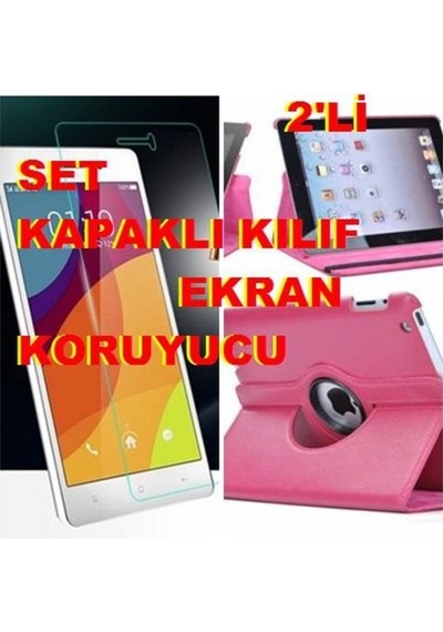 Galaxy Uyumlu Tab A 8.0 2019 T290 T297 Kılıf 360 Derece+Tamperli Cam (390578652)