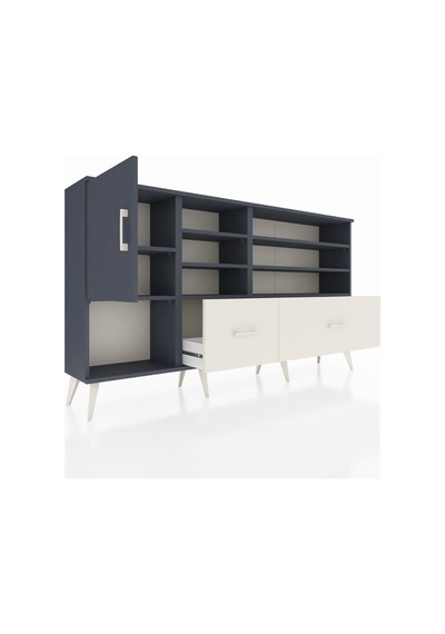 Arges Konsol 8 Raflı 2 Çekmeceli Tek Kapaklı 176x30x99 Antrasit-antrasit/aytaşı Antrasıt/aytası - Antrasıt Arges Konsol 8 Raflı 2 Çekmeceli Tek Kapaklı 176x30x99 Antrasit-antrasit/aytaşı Antrasıt/aytası - Antrasıt
