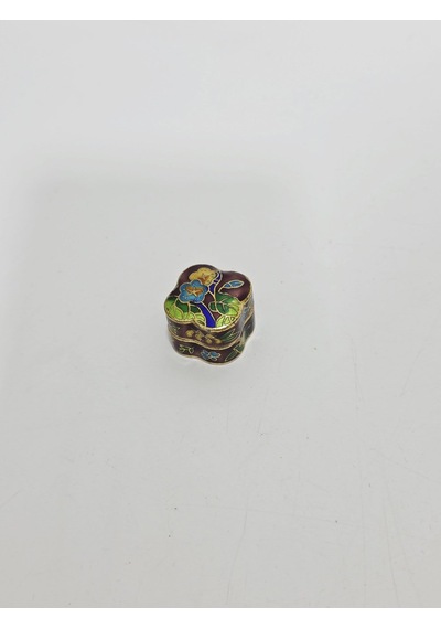 Antika Cloisonne Minyatür Kutu 2,2x2,2cm 103