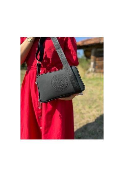 Just Polo Kadın Yeni Sezon Gofraj Baskılı Omuz Çantası 232053mh Siyah 09004648