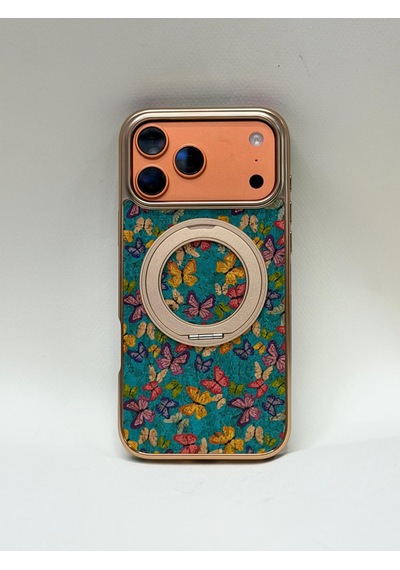 Apple iPhone Uyumlu 17 Pro Max Tuval Kılıf - Egzotik Lotus Desenli Sanatsal Koruyucu 03