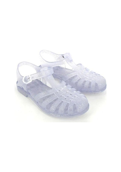 Meduse Sunmif Mat Argent Paillete - Mat Şeffaf Kadın Sandalet-7983 Mat Şeffaf