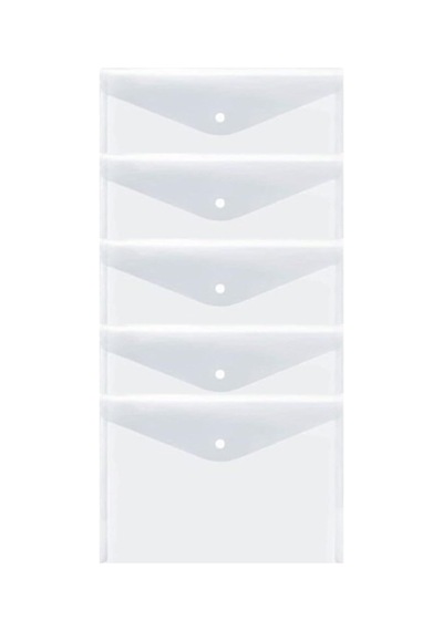 A4 Şeffaf Çıtçıtlı Zarf Dosya 5 Adet 0.75 LT - 2.5 LT - 12 KG
