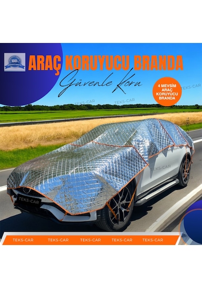 Suv Model Uyumlu Universal 5 Katmanlı Dolu - Kar Ve Güneş Koruyucu Oto Brandası 5,50m - 2,50m