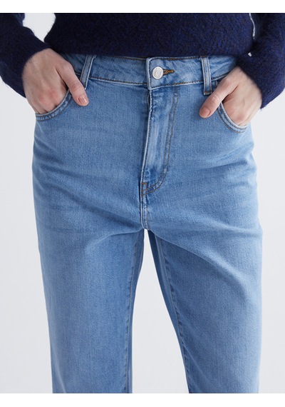 Lcw Eco İndigo Slim Fit Kadın Jean Pantolon